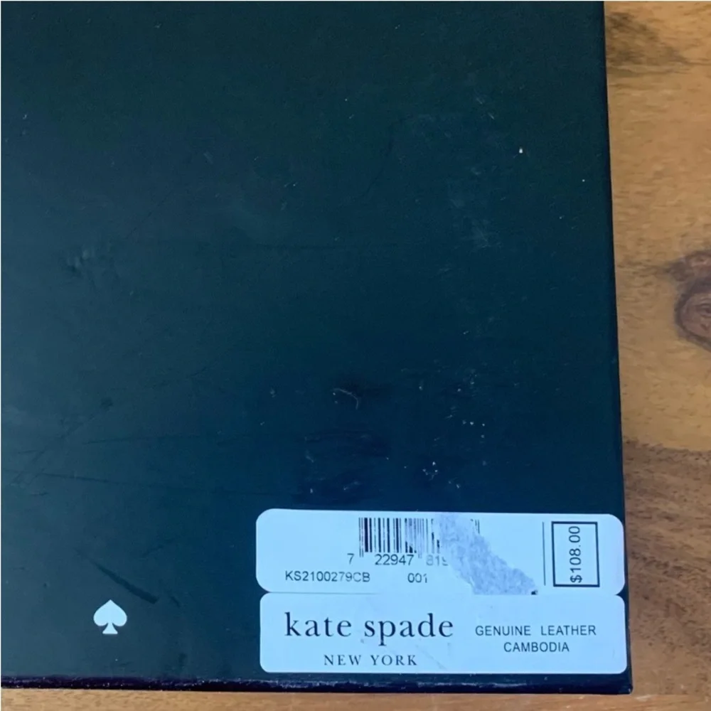 KATE SPADE Black Leather Bow Adjustable Crossbody Belt Bag